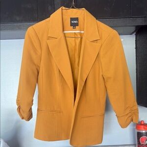 XOXO Tan Blazer Classic Lapel Lightweight
